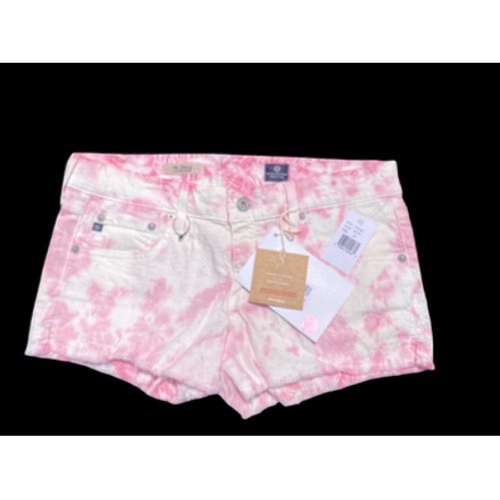 AG Adriano Goldschmied Daisy Low Rise Pink Tie Dye Women's Shorts‎ 30 NWT